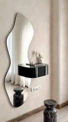 تصویر آینه قدی شارن با شلف 