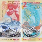 تصویر اسکناس ۲ دلار کشورهای شرق کارائیب ۲۰۲۳ 