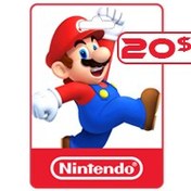تصویر گیفت کارت نینتندو آمریکا - اعتبار: 20 دلار 