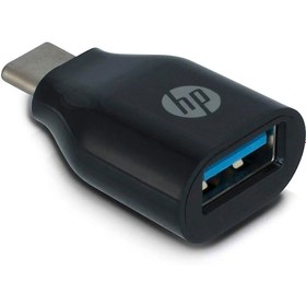 تصویر مبدل OTG تبدیل USB به Type-C برند HP مدل 2UX20AA#ABB 