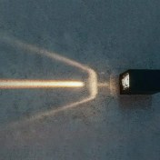 تصویر چراغ دکوراتیو یک طرفه خطی مستطیل زمرد نور (رنگ پایه/2.5w) کد 130 