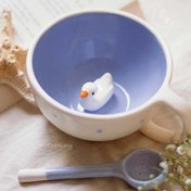 تصویر ماگ لاته‌خوری سرامیکی اردک (کد L086) 