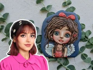 تصویر کوکی دکوراتیو - چهره جوان 