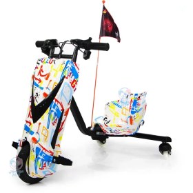 تصویر سه چرخه دریفتی - سفید 