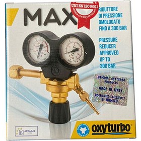 تصویر مانومتر استیلن مکسی ایتالیا oxy turbo MAXY