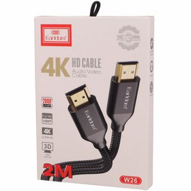 تصویر کابل HDMI 4K ارلدام ET-W26 طول 2 متر Earldom ET-W26 HDMI 4K 2m Cable