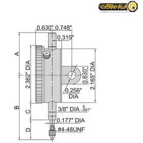 تصویر ساعت اندیکاتور اینسایز اینچی مدل 025-2307 