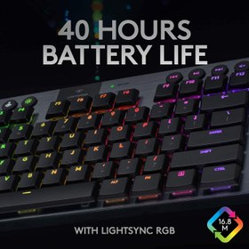 تصویر کیبورد مخصوص بازی لاجیتک مدل G915 TKL Logitech G915 TKL Gaming Keyboard