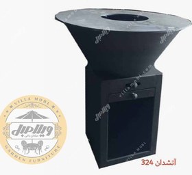 تصویر آتشدان و فایرپیت هیزمی یا گازی کد 324 