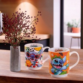 تصویر ماگ دیزنی استیچ Stackable mug Stitch Orange 350 ml 