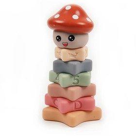 تصویر برج هوش نوزادی سیلیکونی صدادار طرح آدمک 