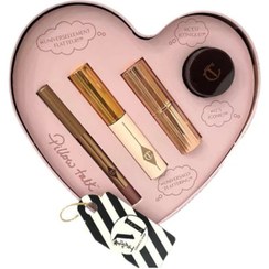 تصویر پک قلبی شارلوت تیلبری PILLOW TALK ICONS ON THE GO ؛ ست زیبا و لوکس آرایشی اورجینال Charlotte tilbury