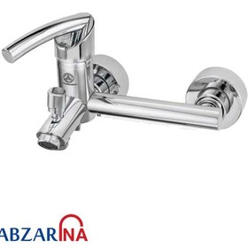 تصویر شیر حمام قهرمان مدل تنسو رویال کروم Ghahraman-faucet-tenso-royal-bath-chrome