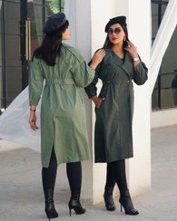 تصویر مانتو کتان بلند پاییزه دخترانه manto katan paeeze