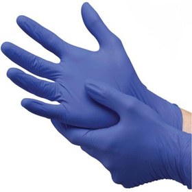 تصویر دستکش نیتریل آبی ۱۰۰عددی برندHD ا Medical Nitrile Examination Gloves Medical Nitrile Examination Gloves