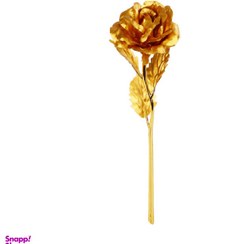 تصویر گل مصنوعی مدل رز رنگ طلایی 