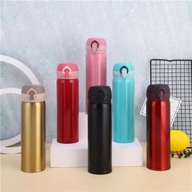 تصویر فلاسک وکیوم استیل نیم لیتری 500ml Stainless Steel Thermos Bottle Portable Vacuum Flask