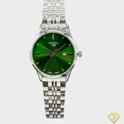 تصویر ساعت مچی عقربه ای زنانه سیکو مدل VIP | صفحه سبز زمردی با بدنه استیل ضد زنگ 