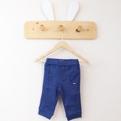 تصویر شلوار ساده سرمه ای طرح ماشین نیلی nili 