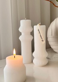 تصویر شمع ملورین ژورنالی سایز ۳(سویا وکس) - معطر / معطر / معطر ا Melorin candle(set of three candles) Melorin candle(set of three candles)