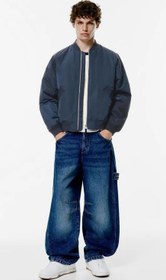 تصویر پافر مردانه Pull &amp; Bear Puffer Bomber Jacket 