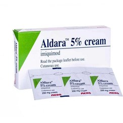 تصویر کرم آلدرا ۵% مدا ۱۲ ساشه Meda Aldara 5% Cream 12 Sachets