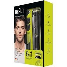 تصویر ماشین اصلاح چندکاره براون Braun MGK 3021، ۶ کاره، شارژی و مناسب اصلاح صورت و مو Braun MGK 3021 6-in-1 Multi Grooming Kit Rechargeable Beard & Hair Trimmer