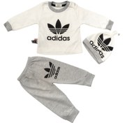 تصویر بلوز شلوار نوزادی طرح آدیداس 
