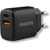 تصویر شارژر دیواری USB فیلیپس ULTRA FAST مدل DLP4327 PHILIPS WALL CHARGER ULTRA FAST 25W DLP4327