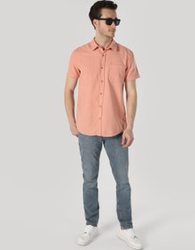 تصویر پیراهن آستین کوتاه نارنجی مردانه کولینز کد:CL1063181 