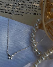 تصویر گردنبند پروانه نقره 925 