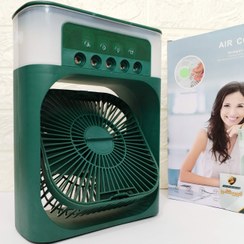 تصویر پنکه رومیزی مه پاش مدل AIR COOLER FAN با چراغ خواب و خوشبوکننده 