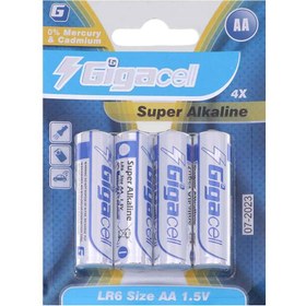 تصویر باتری نیم قلمی GigaCell-AAA مدل Super Alkaline بسته 2 عددی 