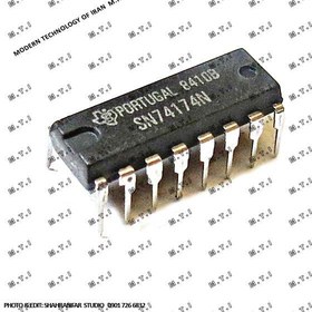 تصویر آی سی تی تی ال SN74174N / TEXAS PORTUGAL 