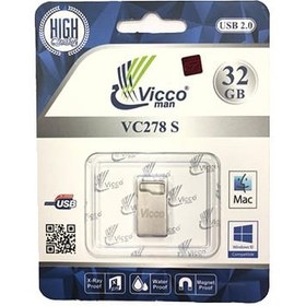 تصویر نقره ای Vicco man VC278 S USB2.0 Flash Memory-32GB ا Vicco man VC278 S Vicco man VC278 S