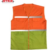 تصویر جلیقه ایمنی شبرنگ دار مدل T290 reflective safety vest