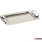 تصویر سینی استیل مستطیل کوچک Perfect home مدل 1213 