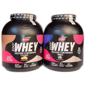 تصویر پک پروتئین وی کاله پرو 1800 گرم طعم بیسکوئیت و وانیل Whey Protein 100% 1800 g Kalleh Pro