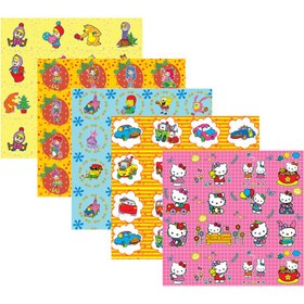 تصویر کاغذ کادو مدل دختر مجموعه 5 عددی 