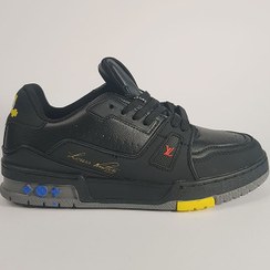 تصویر کفش روزمره مردانه لویی ویتون مشکی Louis Vuitton LV Trainer 