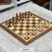 تصویر صفحه شطرنج چوبی سایز ۵۰ در ۵۰ سانت 