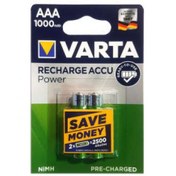 تصویر باتری نیم قلمی قابل شارژ وارتا (Varta) مدل ACCU power Ready-to-use 1000 بسته 2 عددی باتری باتری باتری نیم قلمی وارتا نیکل – متال هیدرید 1.2 2 مدل باتری نیم قلمی قابل شارژ وارتا (Varta) مدل ACCU power Ready-to-use 1000 بسته 2 عددی