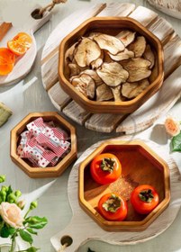 تصویر سینی 3 تیکه 8 ضلعی 