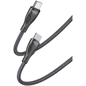 تصویر کابل TYPE C به TYPE C یسیدو مدل CA83 طول 30 سانتی متر YESIDO CA83 USB-C TO USB-C Cable 30CM