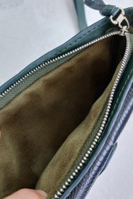 تصویر کیف دستی زنانه چرم طبیعی گاوی کاملا دست دوز با بند دستی محکم Natural leather women's handbag