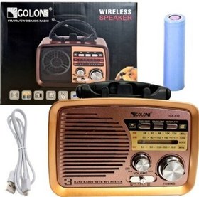 تصویر رادیو اسپیکر شارژی GOLON مدل ICF-F22 GOLON-ICF-F22 Radio