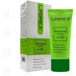 تصویر کرم ضد جوش بی رنگ SPF30 لیپورکس 30 میلی لیتر 