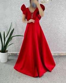 تصویر لباس مجلسی و شب ماکسی مدل ژینوس بلند Dress and long night