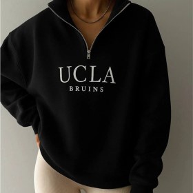 تصویر دورس یقه نیم زیپ UCLA 