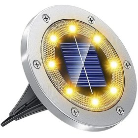 تصویر چراغ خورشیدی باغچه 